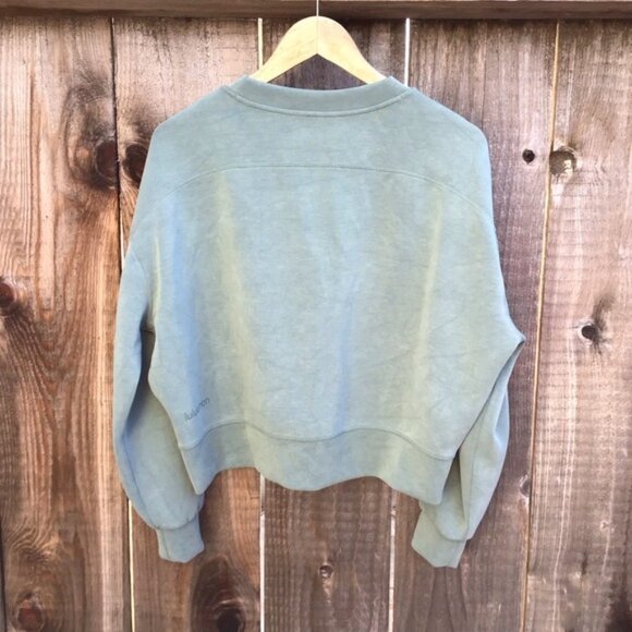 Lululemon athletica perfectly oversized crew crewneck sweater green womens 8 - Picture 5 of 7